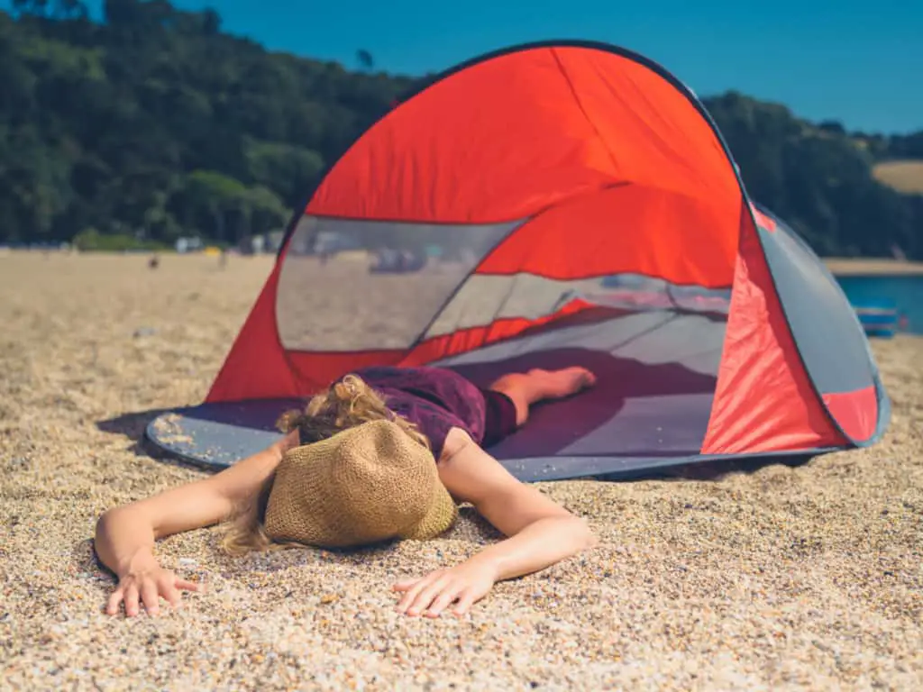 How To Keep Tent Cool Camping On The Beach With A Tent AC Active At