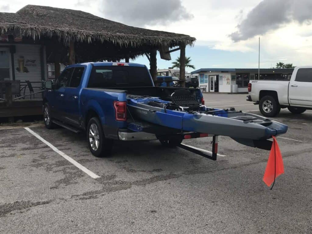 how to transport a kayak in a truck